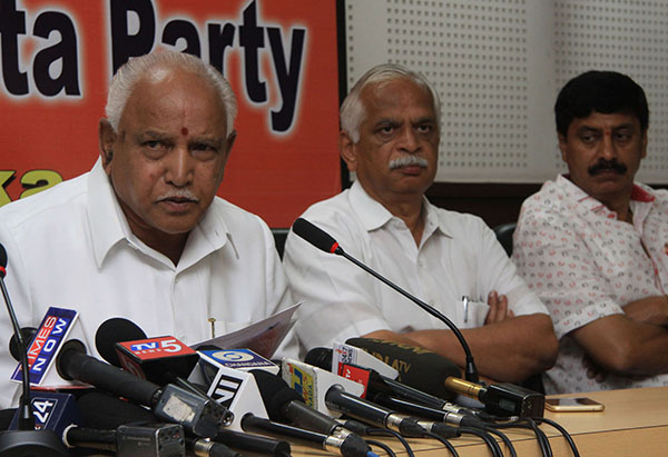 ಸಚಿವ ಜಾರ್ಜ್ ರಾಜೀನಾಮೆಗೆ ರಾಜ್ಯಾದ್ಯಂತ ಹೋರಾಟ: ಯಡಿಯೂರಪ್ಪ